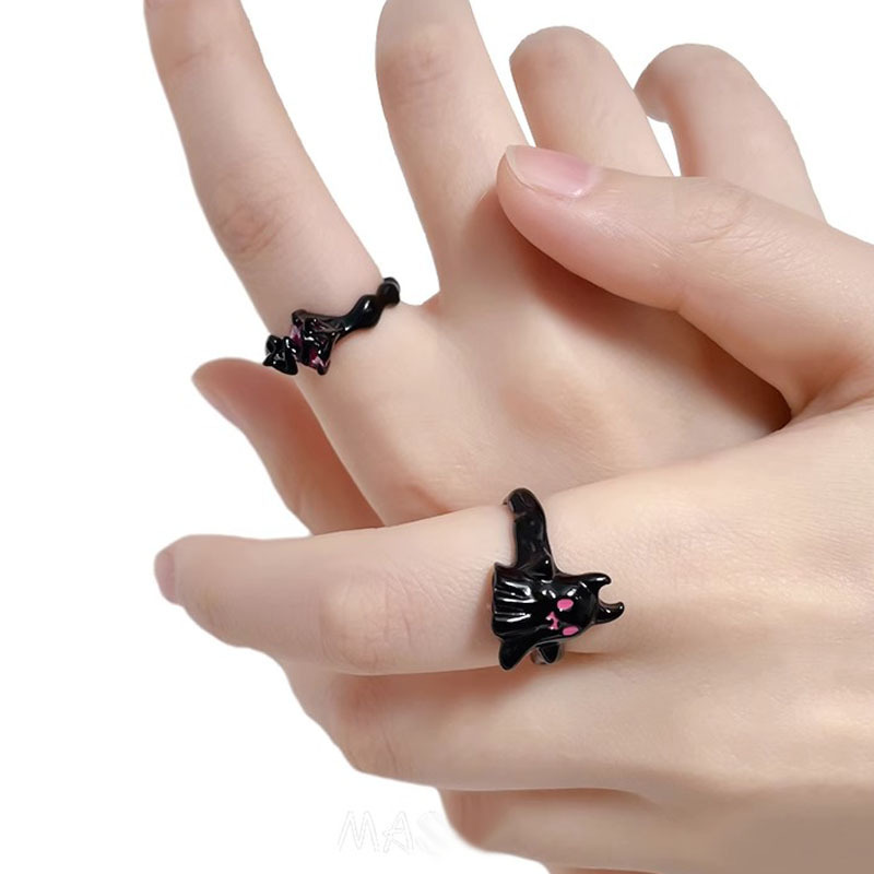 Fashion No. 2 Open Ring Copper And Diamond Geometric Open Ring