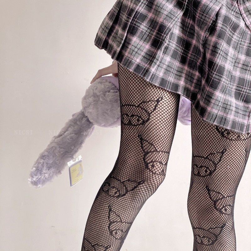 Medias De Rejilla Jacquard