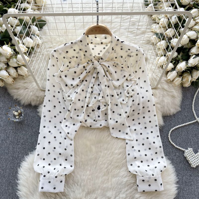 Camisa Gasa Tiras Lunares