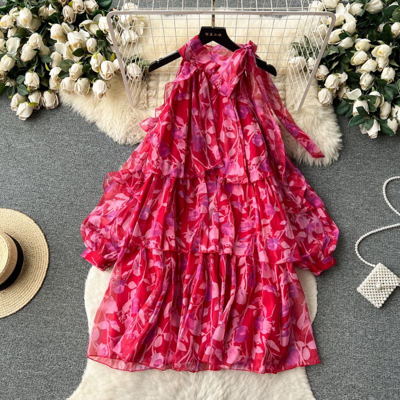 Falda Floral De Gasa