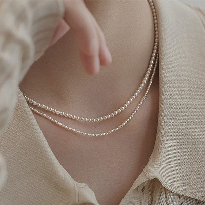 Collar De Perlas De Doble Capa