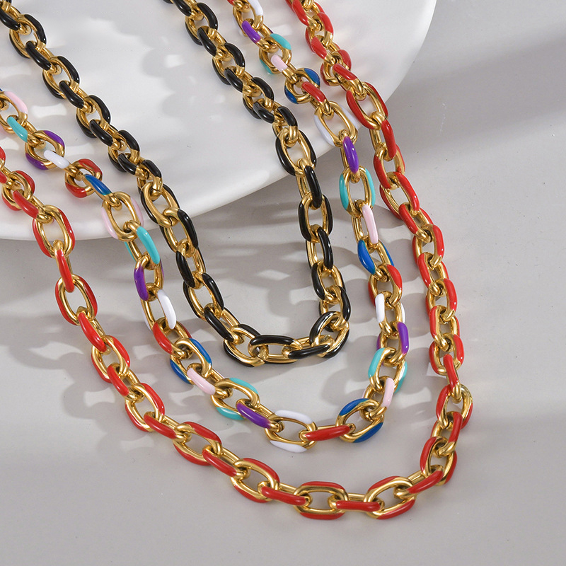Tobillera Con Cadena De Goteo De Acero Inoxidable