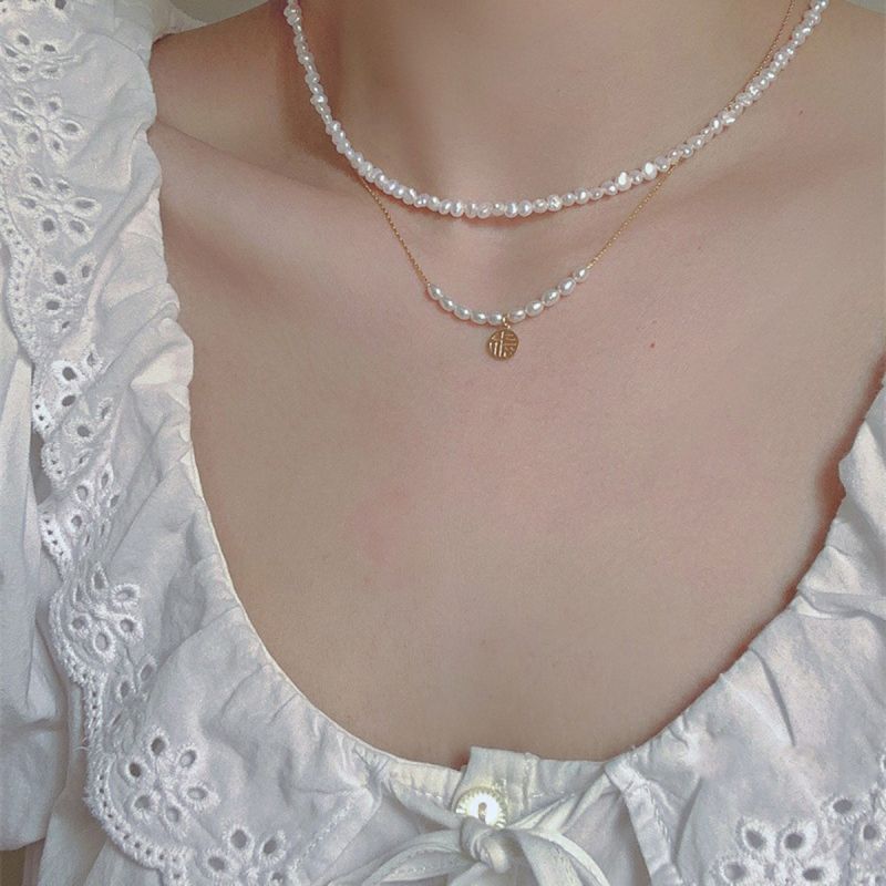 Fashion Pearl Necklace Pearl Bead Necklace