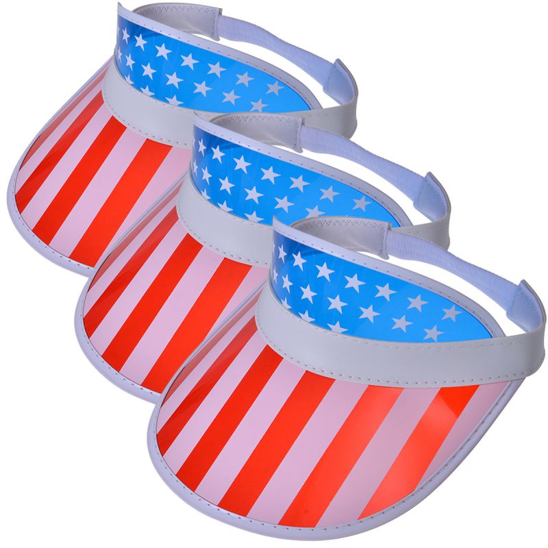 Fashion Many Stars Plastic Printed Large Brim Hollow Top Sun Hat