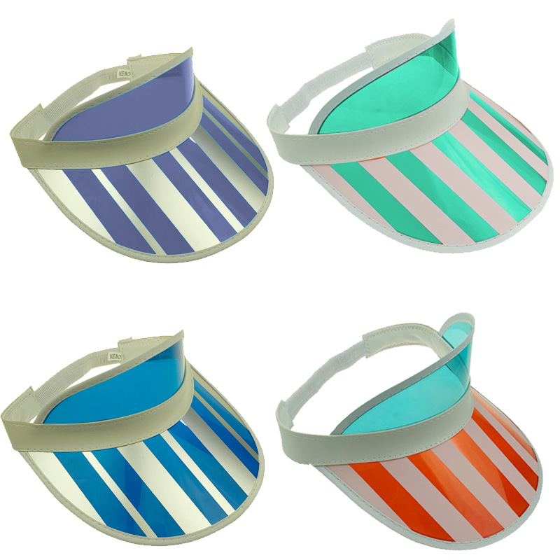Fashion Independence Day Elements Pvc Large Brim Empty Top Sun Hat