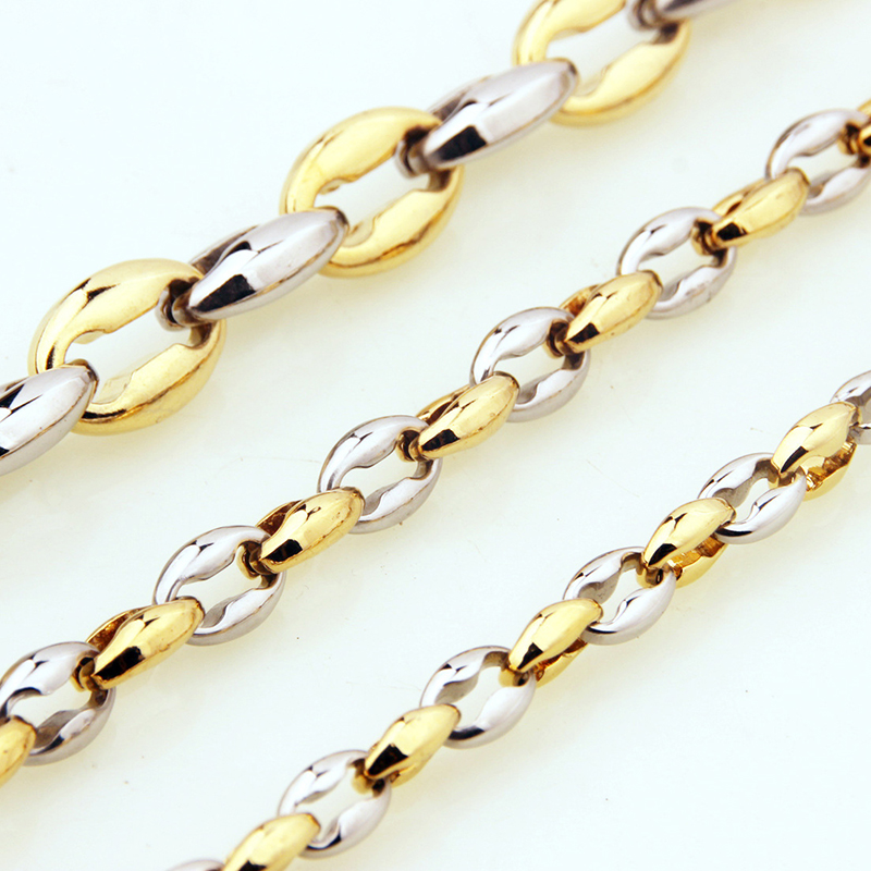 Fashion 6.5mm Stainless Steel Pig Nose Chain Necklace