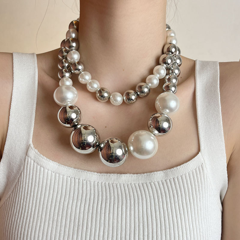 Collar Con Cuentas De Perlas