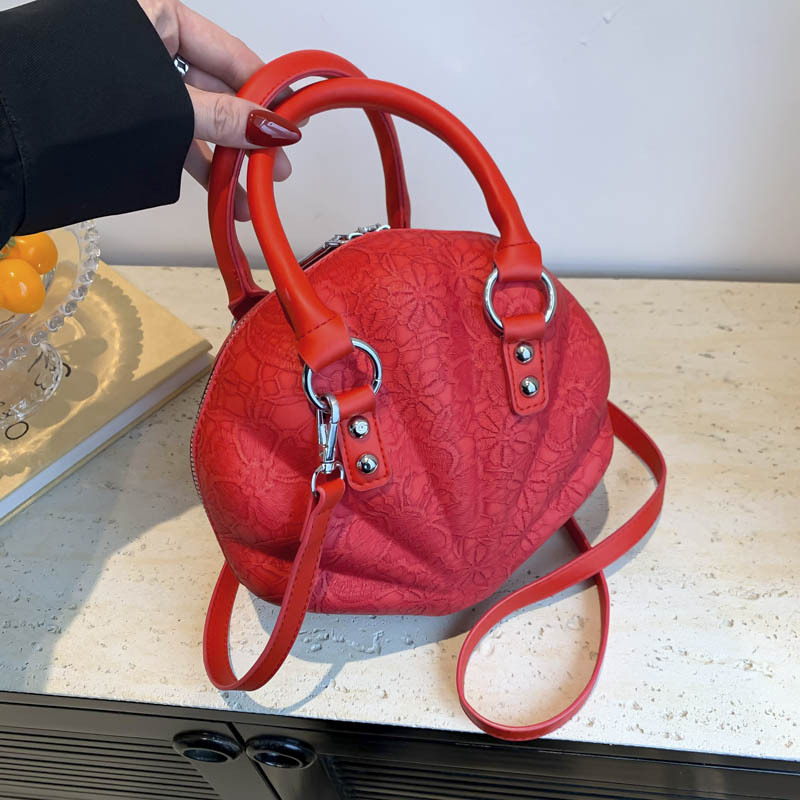 Fashion Pink Pu Shell Messenger Bag