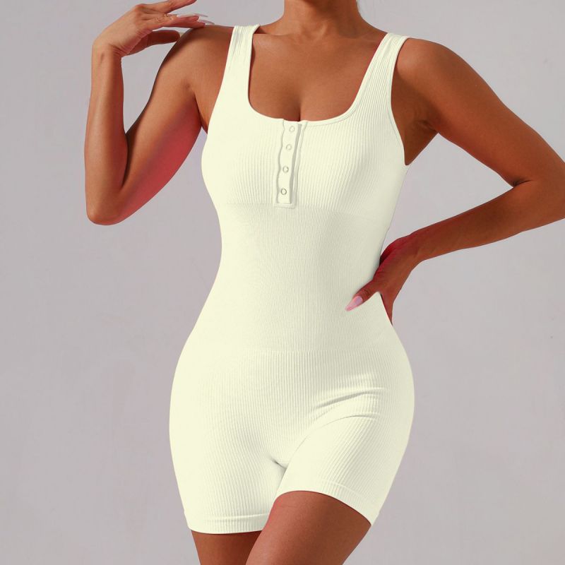Fashion Light Blue Seamless Suspender Yoga Suit