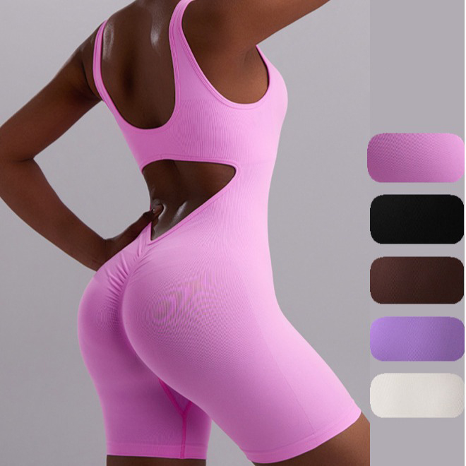 Fashion Brown Seamless Knitted Fitness Wear