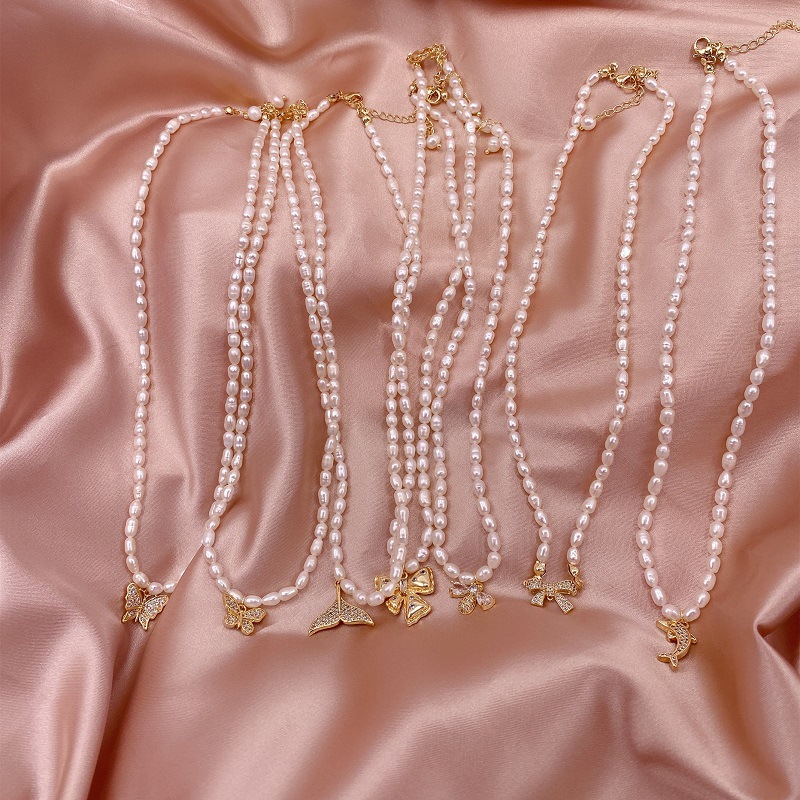 Collar Con Cuentas De Perlas