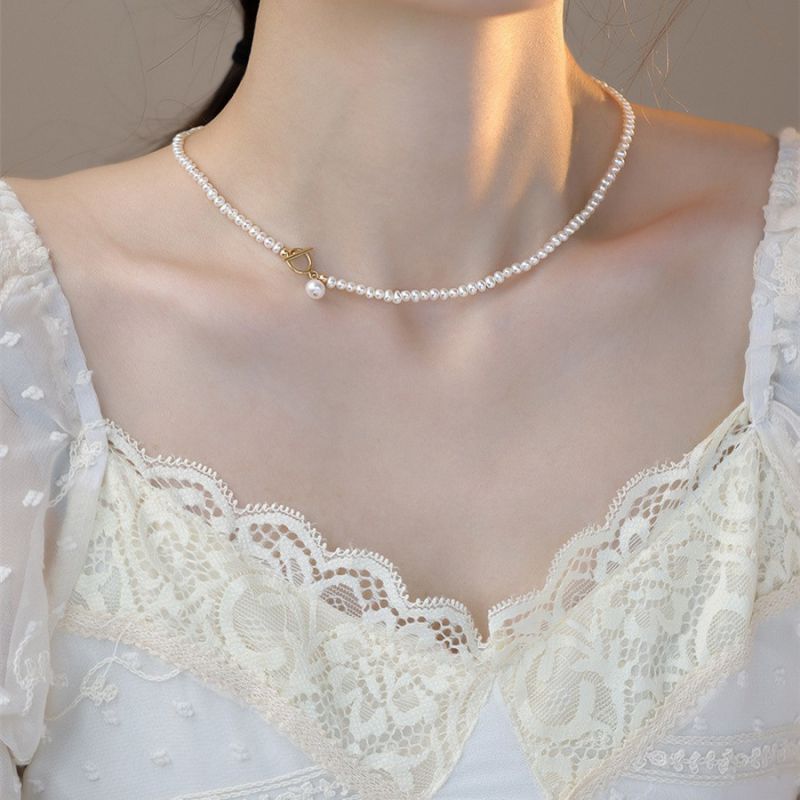 Collar Con Cuentas De Perlas