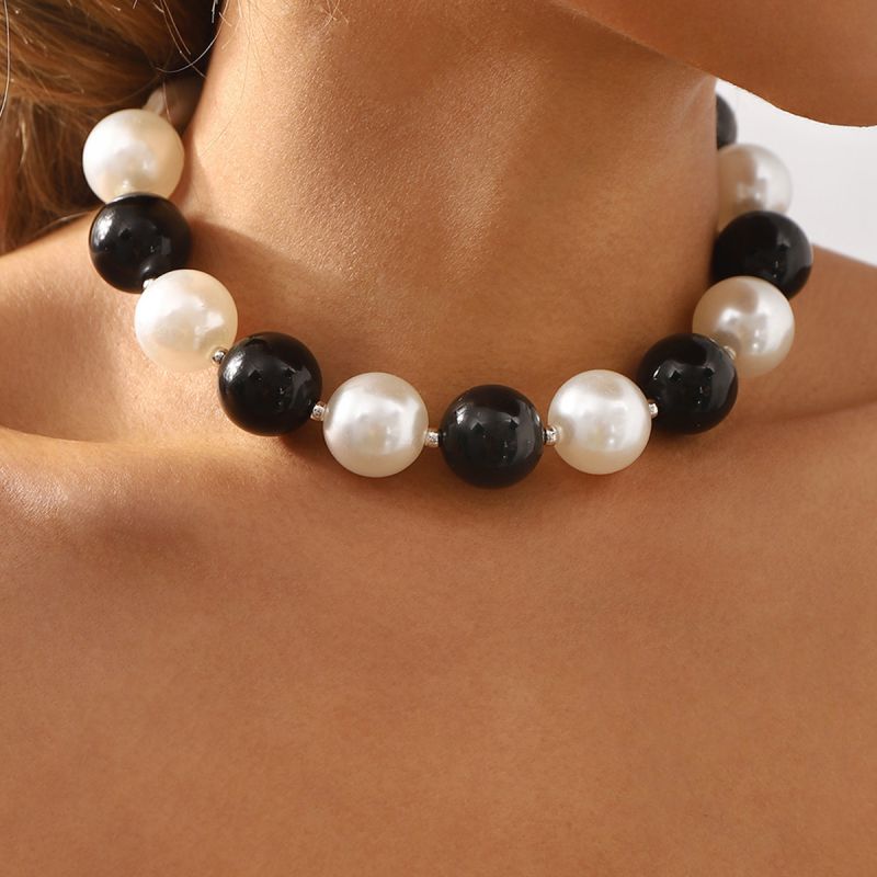Fashion Gold Pearl Beaded Necklace