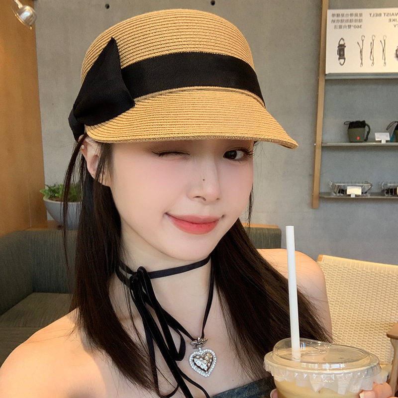 Fashion Beige Wide Brim Straw Hat