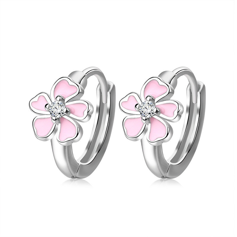 Pendientes De Flores De Pegamento De Cobre