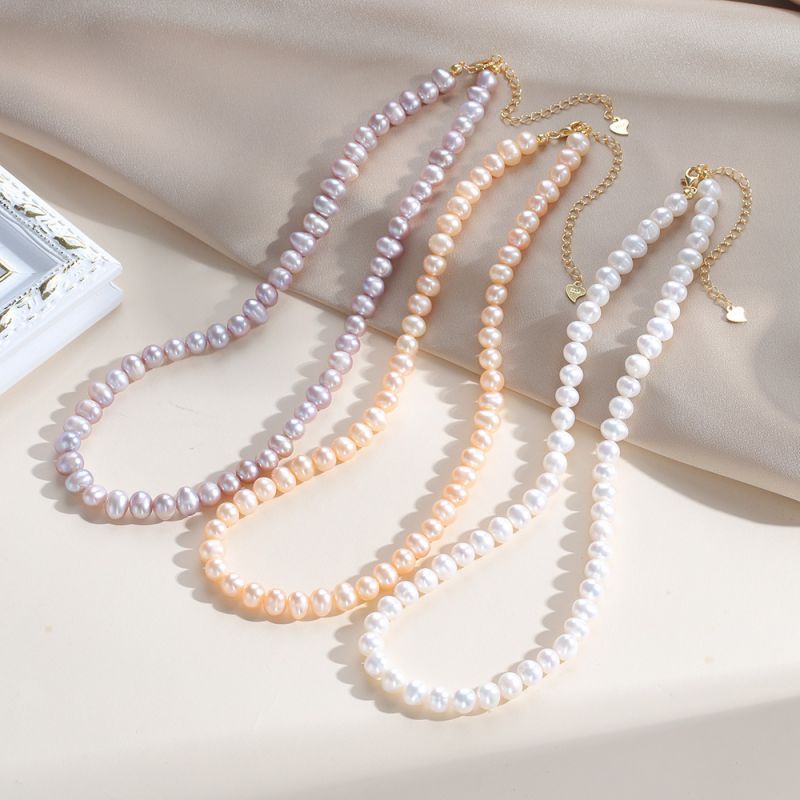 Collar Con Cuentas De Perlas
