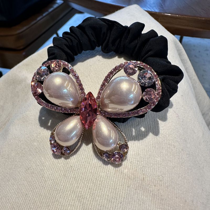 Coletero De Tela Con Forma De Mariposa Y Diamantes