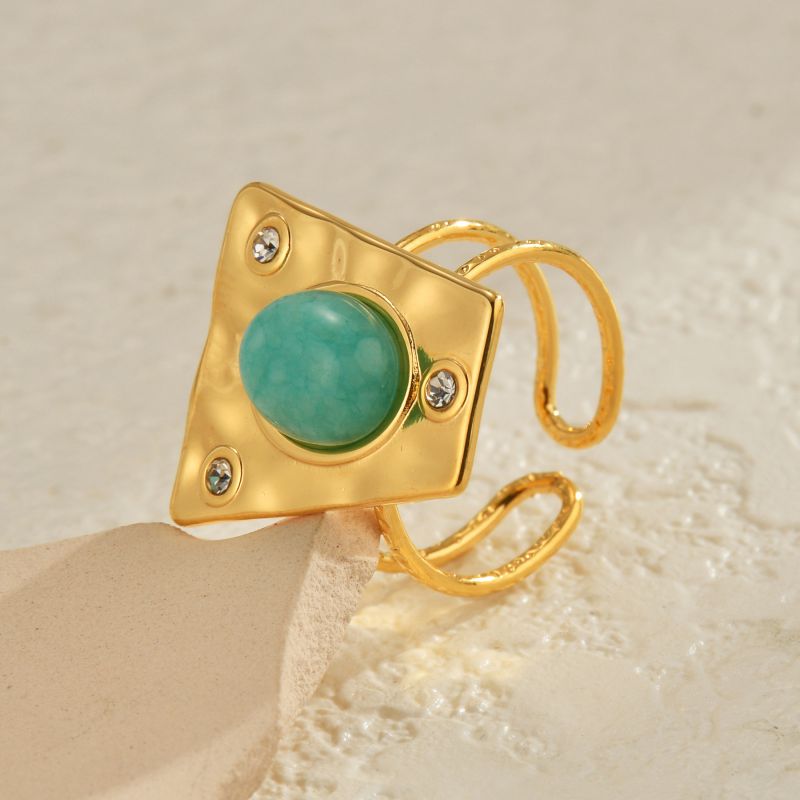 Anillo Trapezoide De Acero Inoxidable