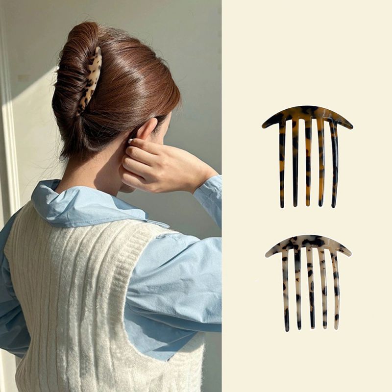 Fashion Mermaid Ji Zi Acetate Geometric Hair Comb