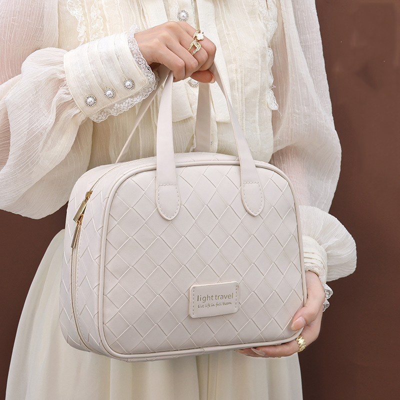 Bolsa De Almacenamiento De Gran Capacidad Con Forma De Diamante De Pu