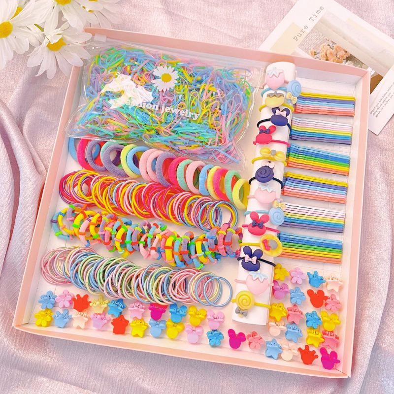 Fashion 3# Children's Colorful Hairpins Hair Ropes Hair Bands Clips Set