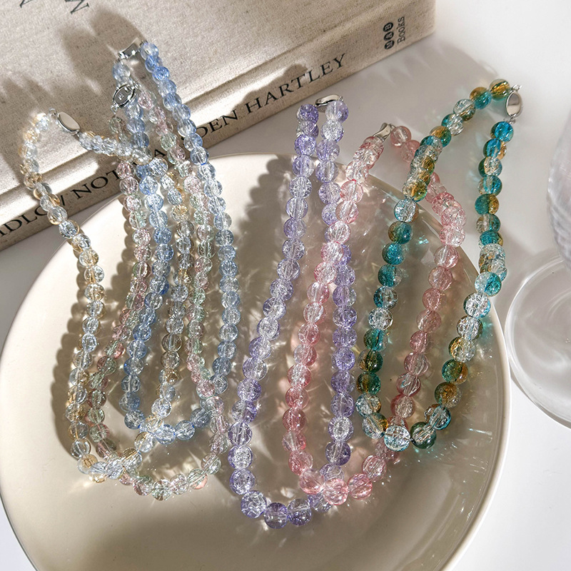 Collar De Cuentas De Cristal Explosivo