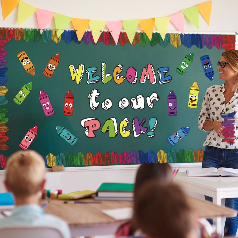 Fashion Back To School Blackboard Stickers Paper Printed Blackboard Sticker