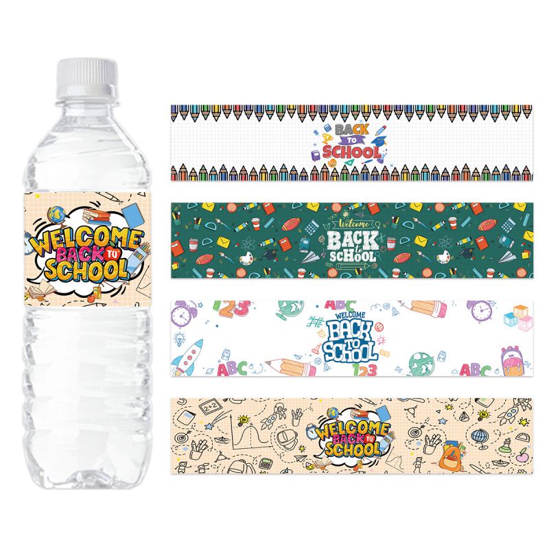 Fashion Style 1 (5*24cm) Paper Printed Colorful Bottle Stickers
