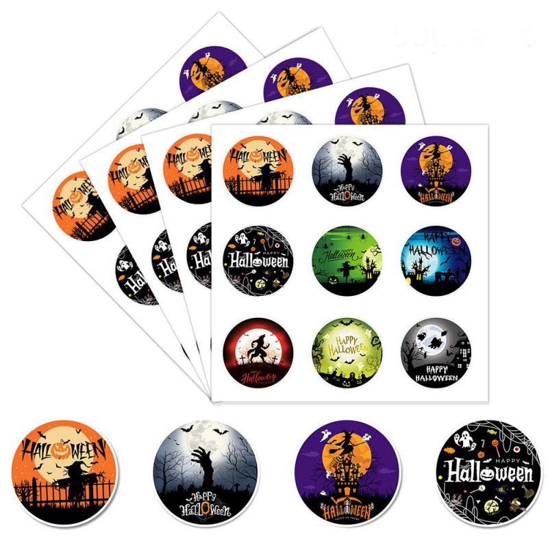 Fashion As Shown In The Figure Style 1 Halloween Sticker Seal Label