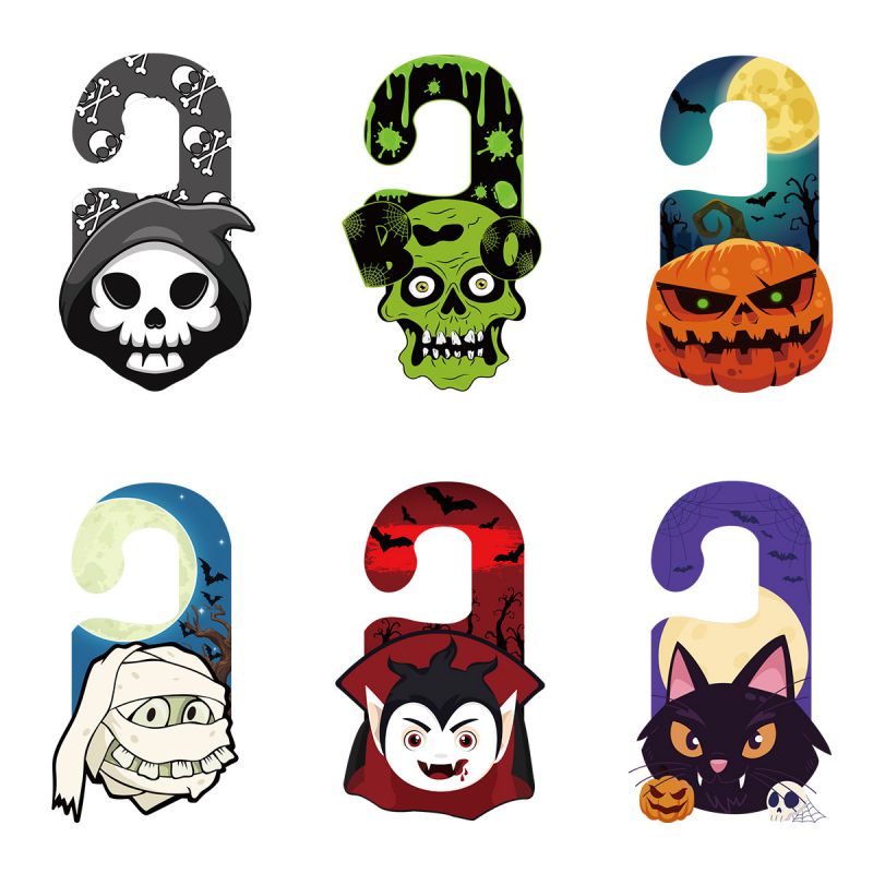 Fashion 30*16.5cm Halloween Paper Door Hanging