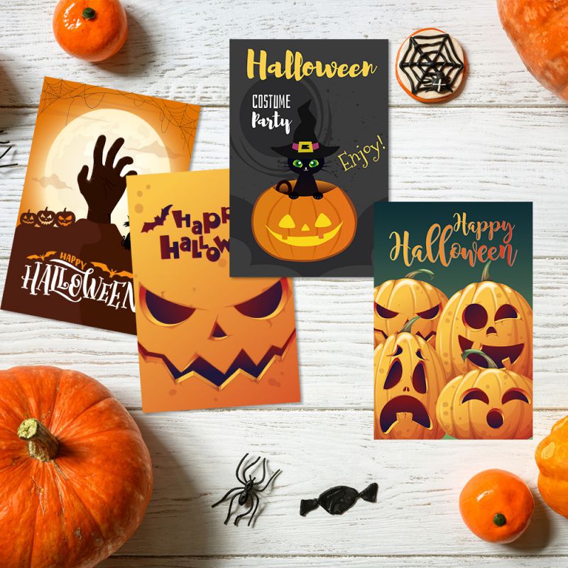 Fashion Halloween Postcard Halloween Printed Single-sided Postcard