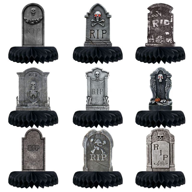Fashion 9 Models/set Halloween Horror Beehive Ornaments