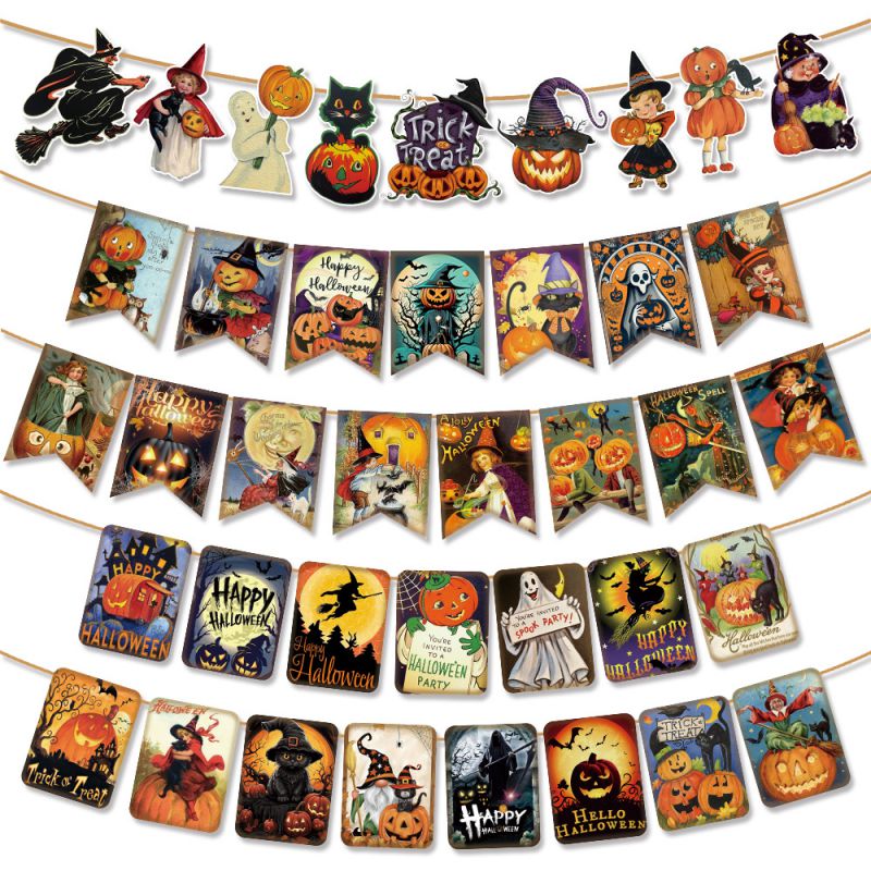 Fashion Style 1 Halloween Cartoon Flag Banner