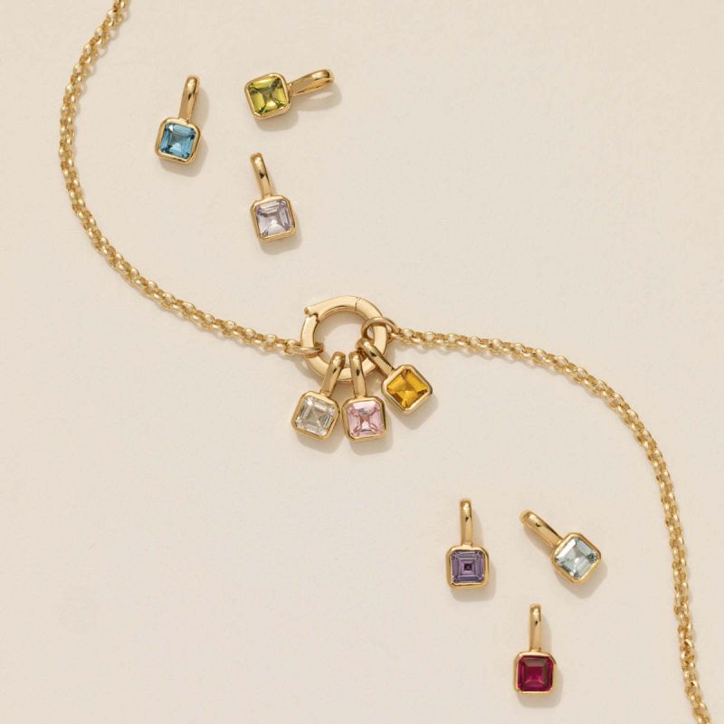 Fashion Paper Clip + Round Ring Titanium Steel Geometric Chain Necklace