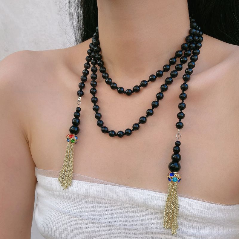 Collar Con Cuentas De Perlas