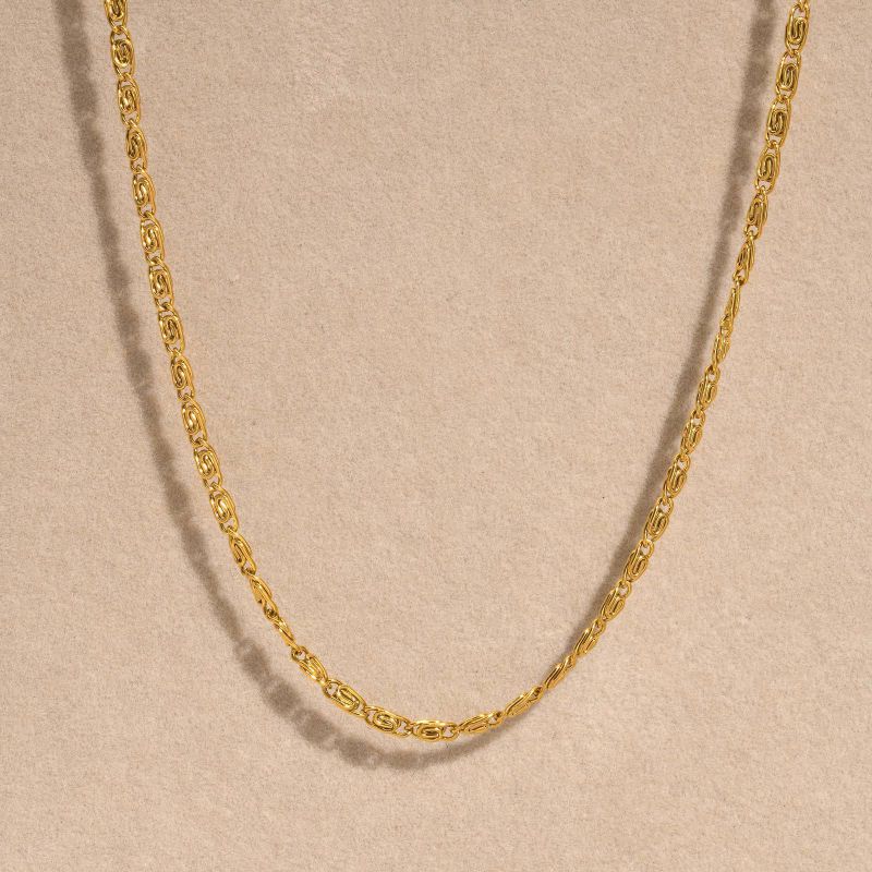Fashion Gold Stainless Steel Chain Necklace