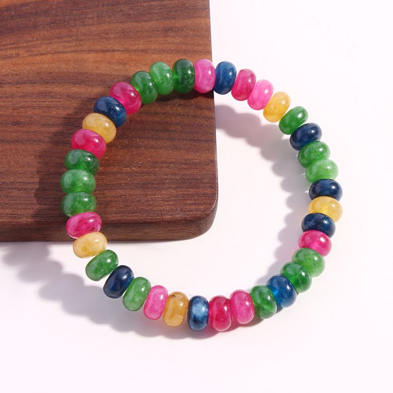 Pulsera De Hombre Con Cuentas Geométricas