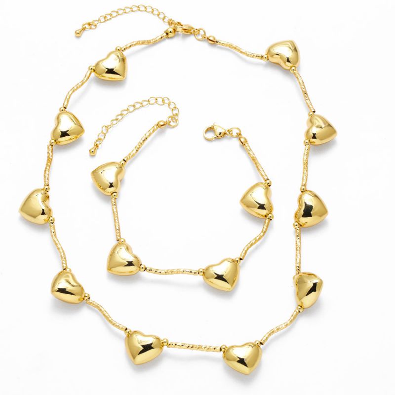 Collar De Corazón De Cobre