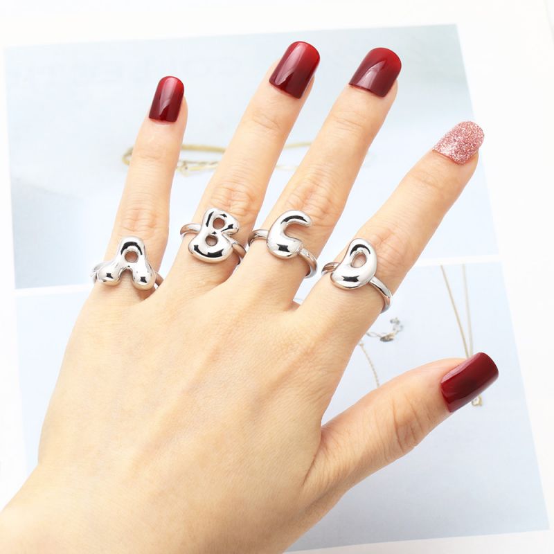 Anillo De Cobre De 26 Letras.