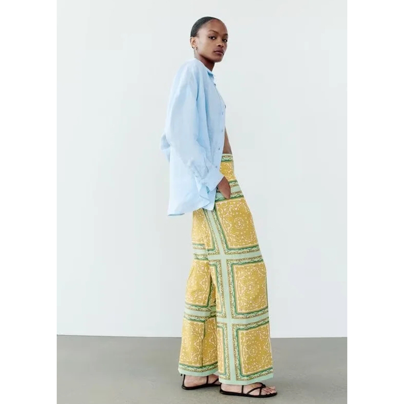 Pantalón Lino Estampado
