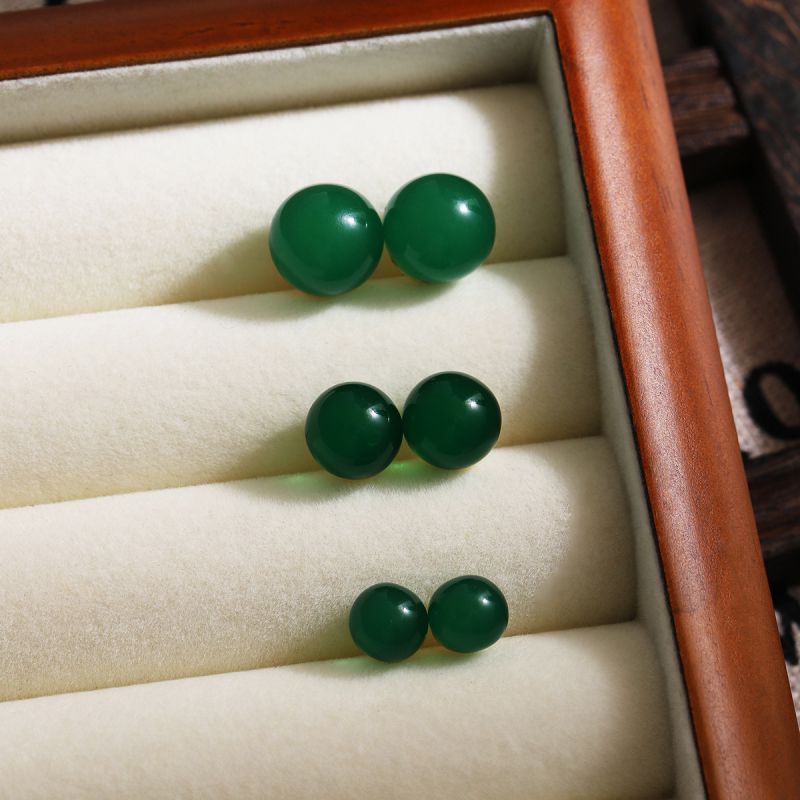 Fashion 10mm Resin Round Earrings