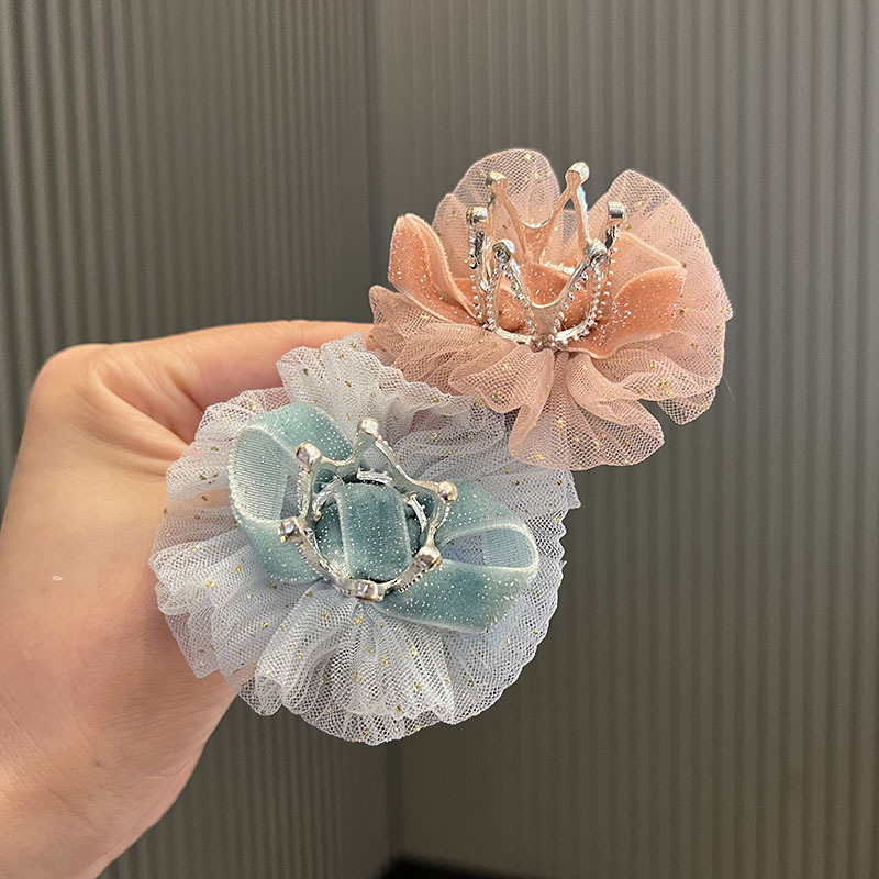 Fashion Champagne Hairpin Children's Crown Diamond Hairpin