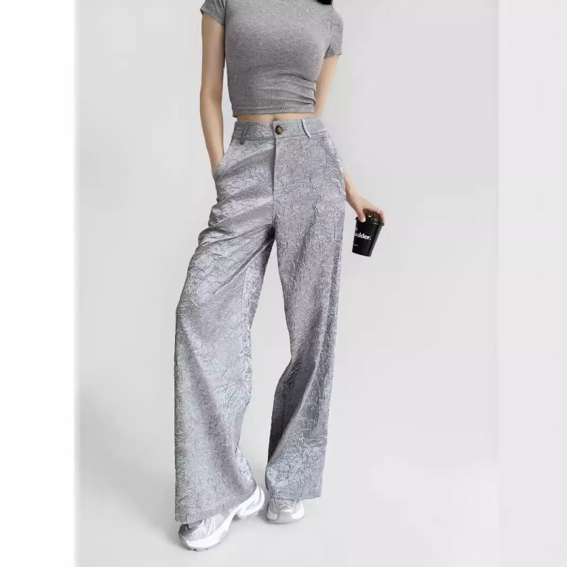 Pantalones Rectos Bordados
