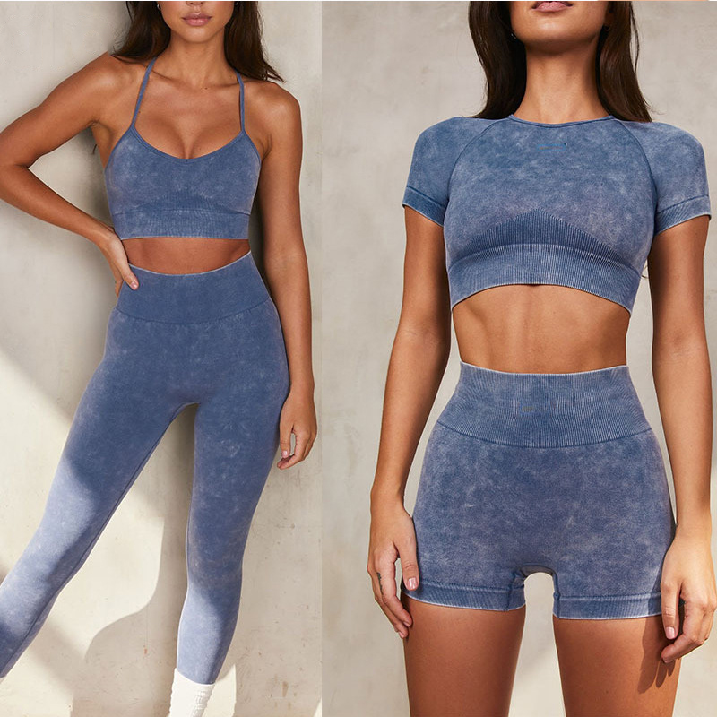 Top De Manga Larga De Yoga Con Estampado De Nailon