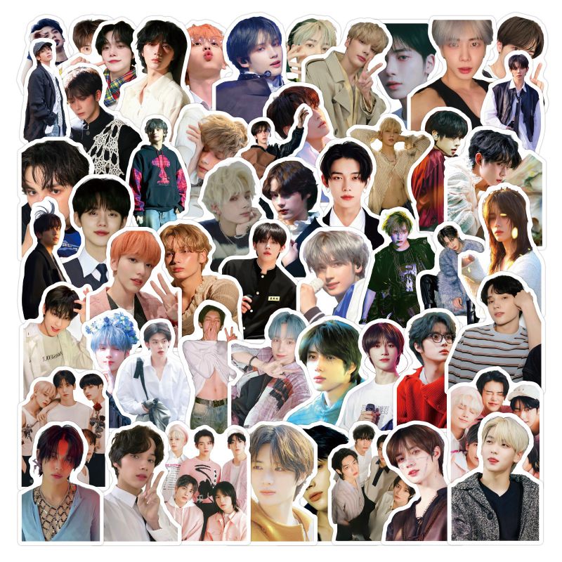 Fashion Txt Men's Group X506-55pcs 55 Waterproof Portrait Stickers