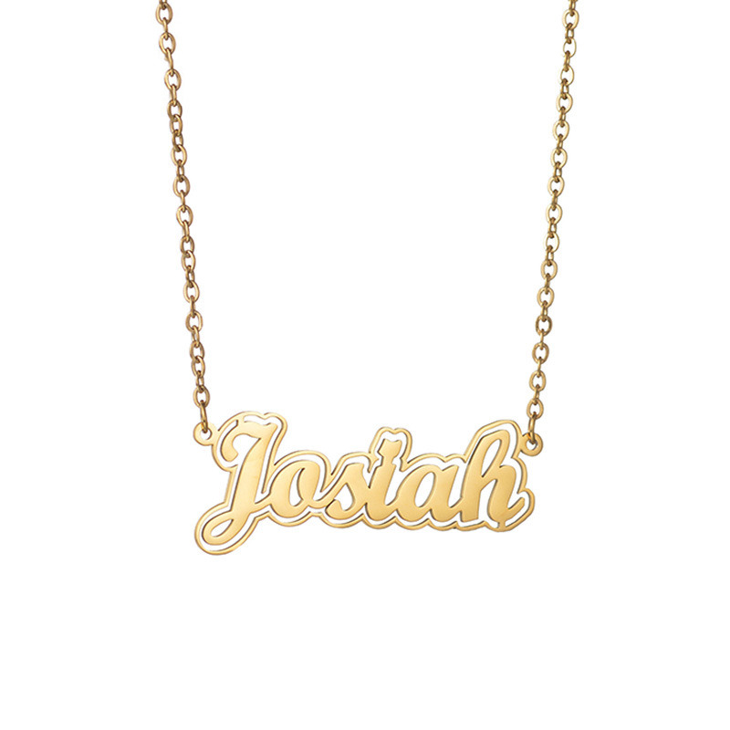Collar De Letras De Acero Inoxidable (personalizado Envío Entre 7 Y 10 Días Sin Límite De Letras)