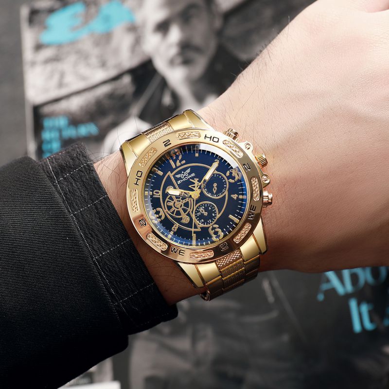 Reloj De Hombre Con Esfera Redonda.