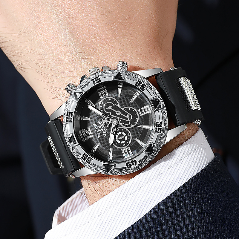 Reloj De Hombre Con Esfera Redonda.