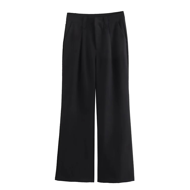 Pantalón Acampanado De Poliéster