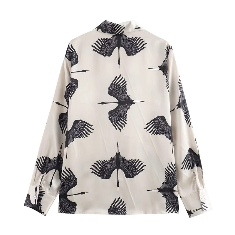 Camisa Solapa Raso Estampado